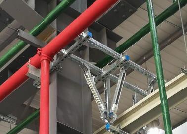 龙州该抗震支架的整体式支吊架结构协调性好